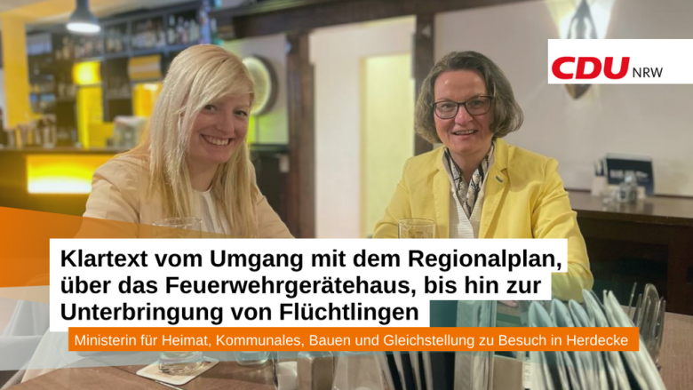 Ministerinnenbesuch in Herdecke